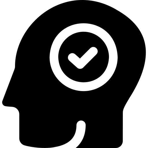 Checked intelligence emotion think icon Checked intelligence emotion think icon