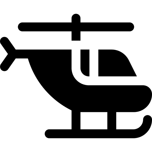 Helicopter transport helicopter vehicle icon