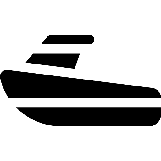 Boat ship sea transportation icon