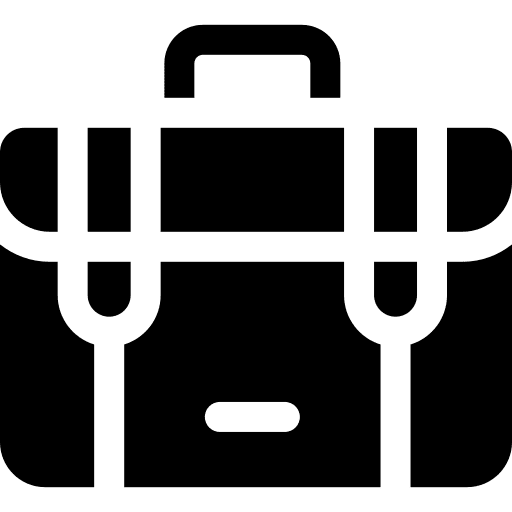 Briefcase job business and finance work icon