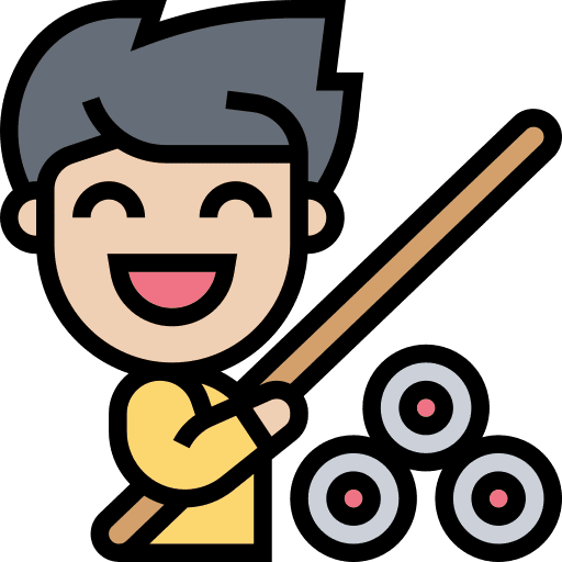 Billiard people snooker sports and competition icon