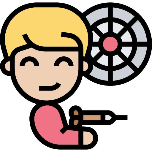 Dart target challenge aim game icon