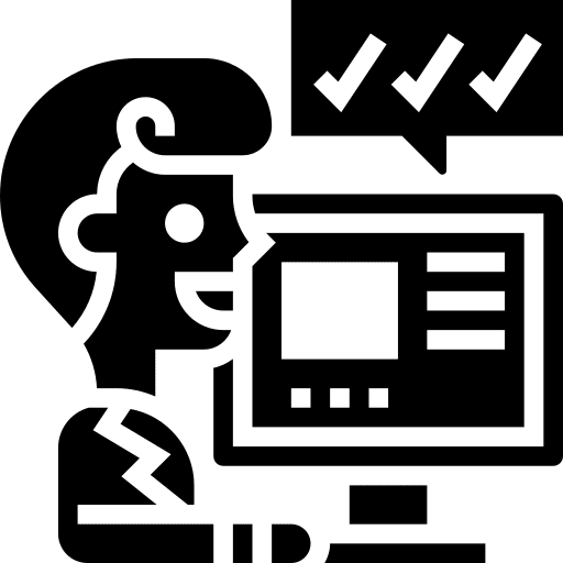 Testing testing user professions and jobs icon Testing testing user professions and jobs icon