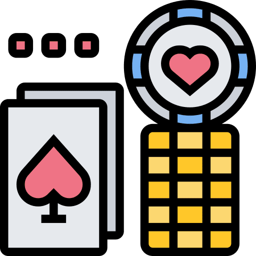 Betting card hobbies and free time gaming icon Betting card hobbies and free time gaming icon