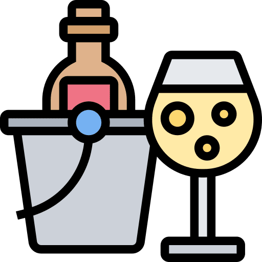 Champagne bucket champagne champagne cooler icon Champagne bucket champagne champagne cooler icon