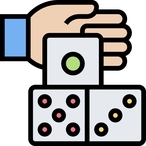 Dice gaming luck gambling icon Dice gaming luck gambling icon