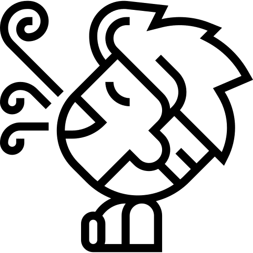 Breathing fresh wellness breath icon