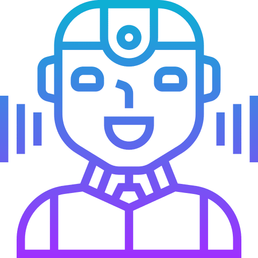 Intelligent electronics intelligent robot icon Intelligent electronics intelligent robot icon