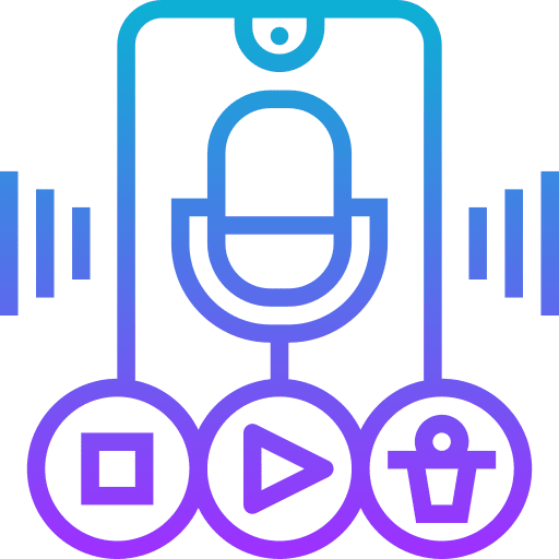 Voice electronics mobile phone voice icon