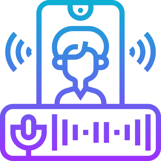 Voice message smartphone record communications icon Voice message smartphone record communications icon