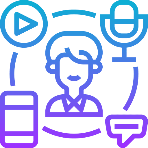 Voice recognition communications speak sound icon Voice recognition communications speak sound icon