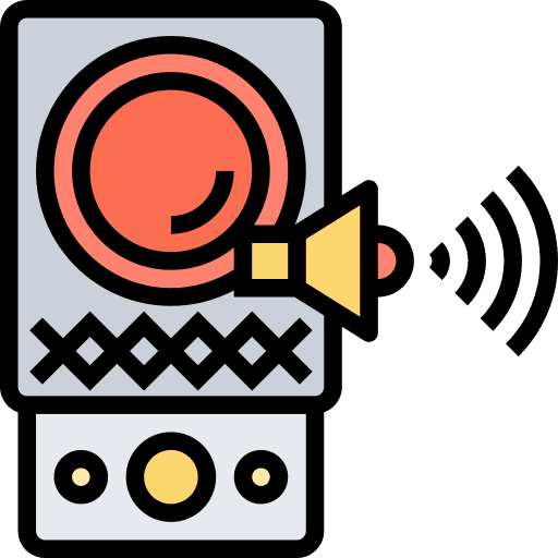 Speaker electronics communications loudspeaker icon