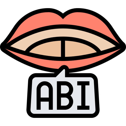 Speech communication mouth phoneme icon