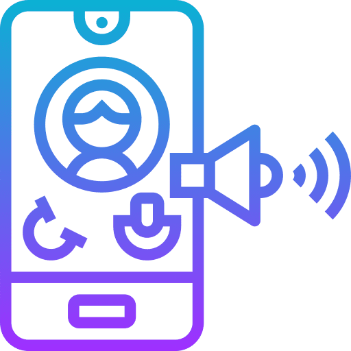 Voice audio microphone communications icon Voice audio microphone communications icon