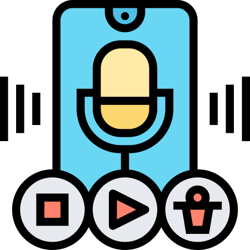 Voice forward electronics smartphone icon