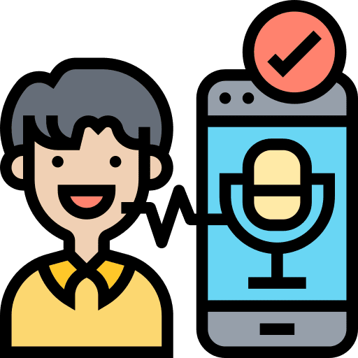 Voice multimedia voice recording communications icon