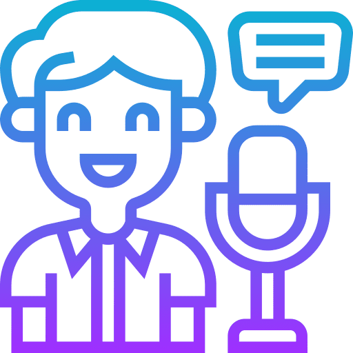 Voice recognition microphone communications people icon Voice recognition microphone communications people icon