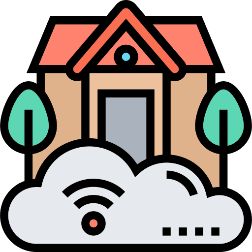 Smart home internet of things smart home computer icon Smart home internet of things smart home computer icon