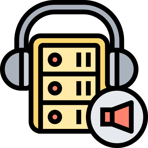 Storage podcast music and multimedia archive icon Storage podcast music and multimedia archive icon