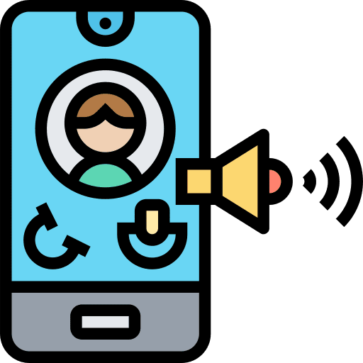 Voice microphone mobile phone audio icon Voice microphone mobile phone audio icon