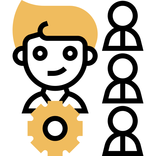 Organizer hierarchy group diagram icon