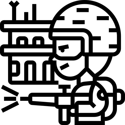 Battle people rifle war icon