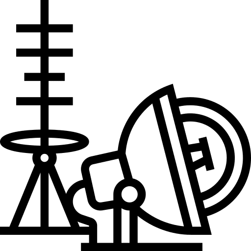 Satellite antenna satellite weapon icon