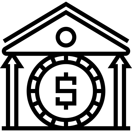 Bank money dollar symbol investment icon Bank money dollar symbol investment icon