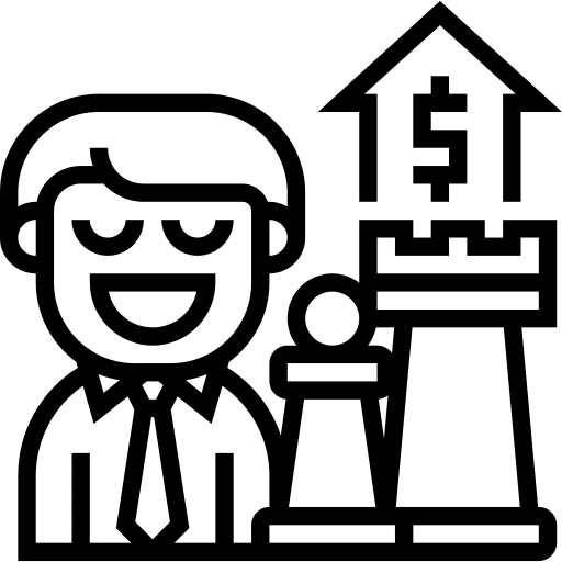 Strategy success successful goal icon Strategy success successful goal icon