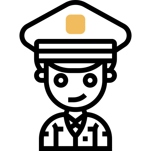Soldier military professions and jobs uniform icon