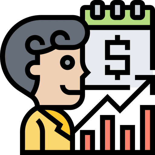 Income payroll time and date money icon Income payroll time and date money icon