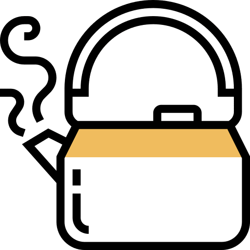 Kettle camping kitchen water boiler icon