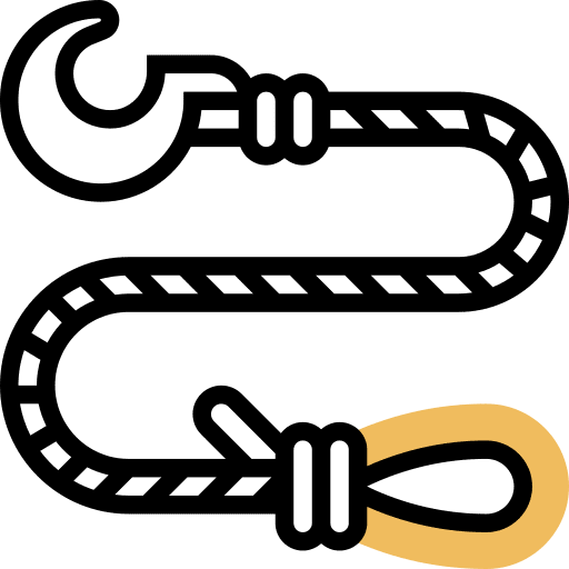 Rope rope hiking string icon
