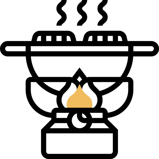 Cooking gas fire heat flame icon Cooking gas fire heat flame icon