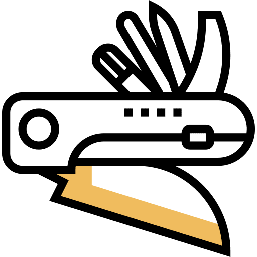 Swiss army knife blade construction and tools equipment icon Swiss army knife blade construction and tools equipment icon