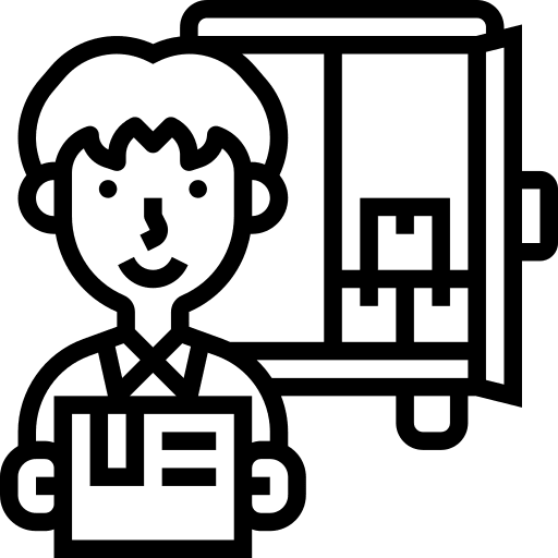 Loading transportation shipped truck icon