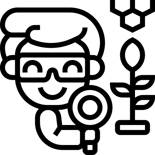 Botanist botany professions and jobs user icon
