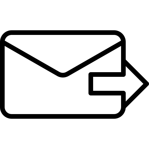 Forwarding mail message content icon