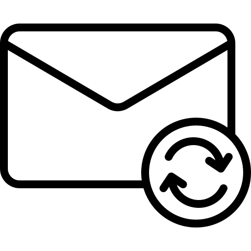 Sync mail sync content icon