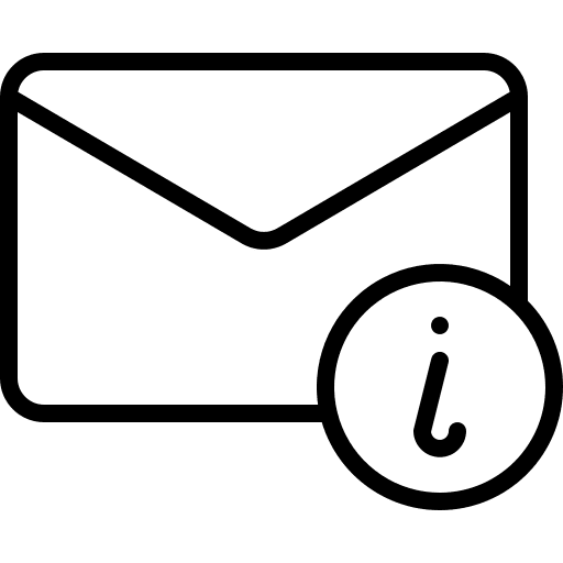Information envelope contents content icon Information envelope contents content icon