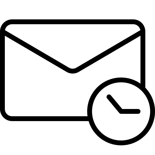 Snooze content note mail icon Snooze content note mail icon