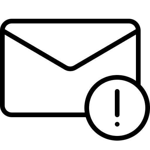 Spam note email content icon Spam note email content icon