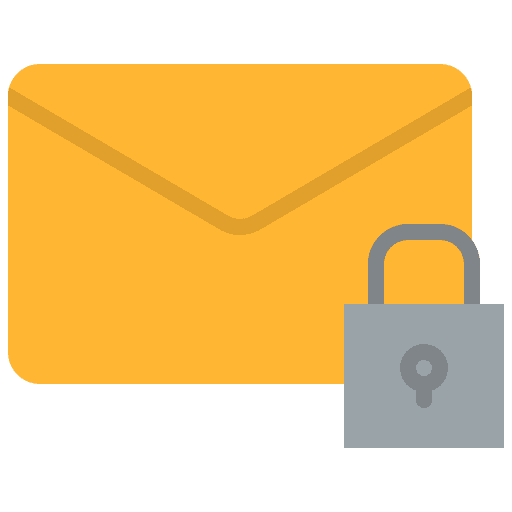 Encrypted encrypted communications message icon