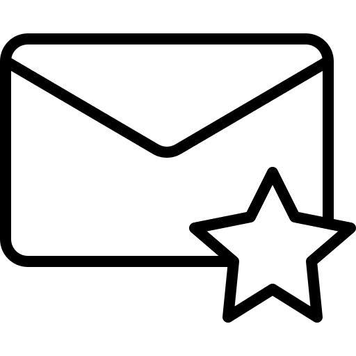 Starred message note message email icon Starred message note message email icon
