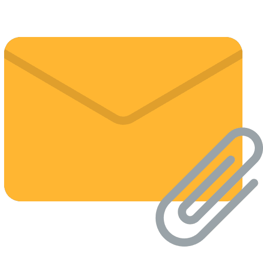 Attached file attach communications message icon Attached file attach communications message icon