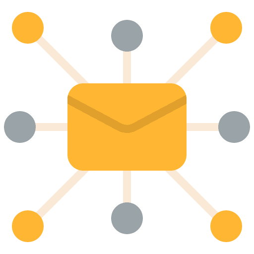 Connection communications note email icon Connection communications note email icon