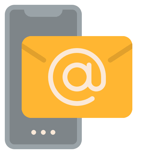 Email smartphone content email icon Email smartphone content email icon