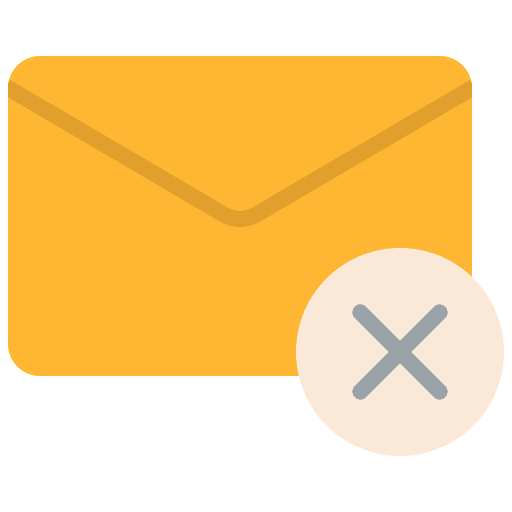 Error email cancel error icon Error email cancel error icon