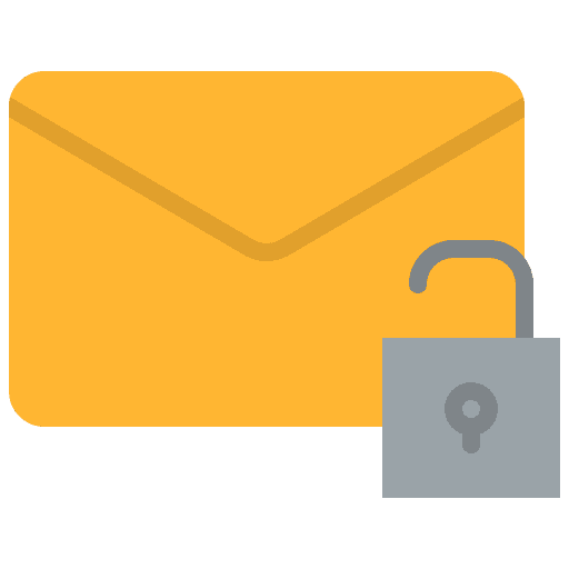 Unlocked mail communications email icon Unlocked mail communications email icon