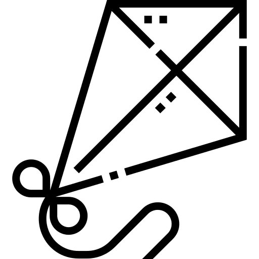 Kite entertainment game kite icon Kite entertainment game kite icon